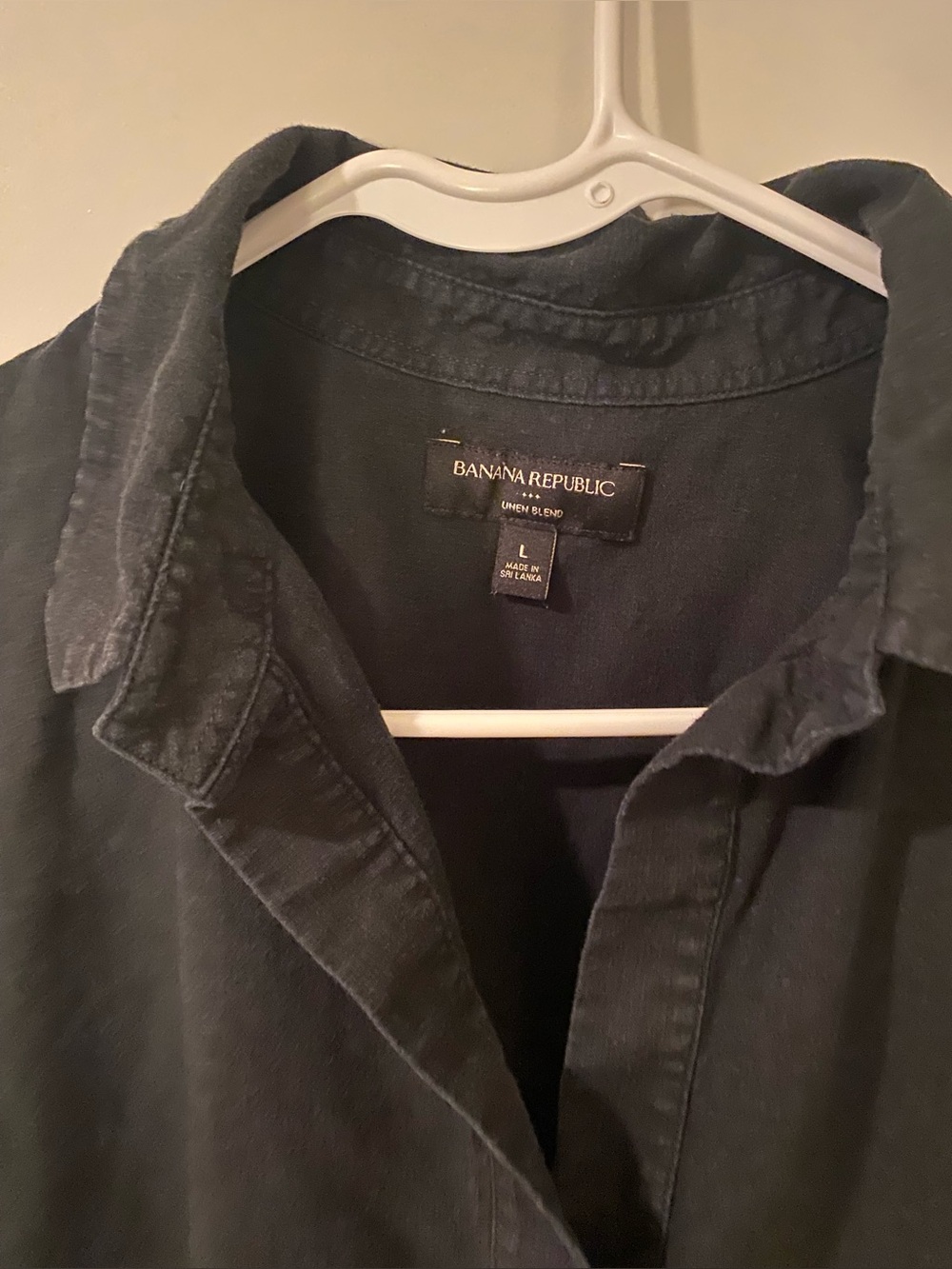 Banana Republic women’s Charcoal Linen-Blend Shirt Jacket